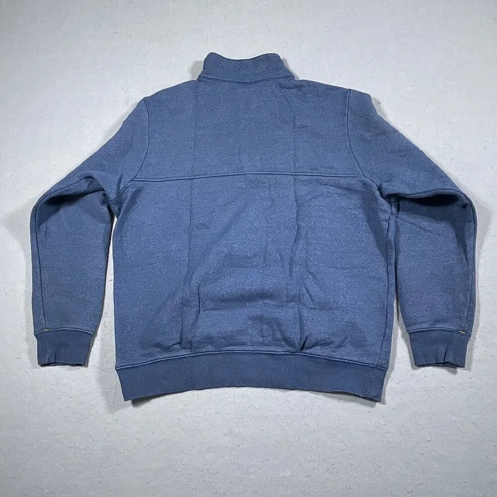 Columbia Sweater‎ Men Large Blue Front Pocket 1/4 Zip Sweatshirt Outdoors